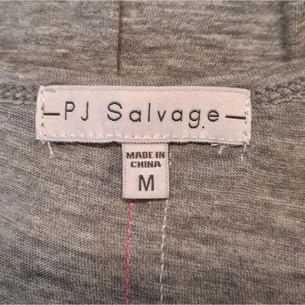 PJ Salvage Graphic Racerback Pajama Top Grey Medium